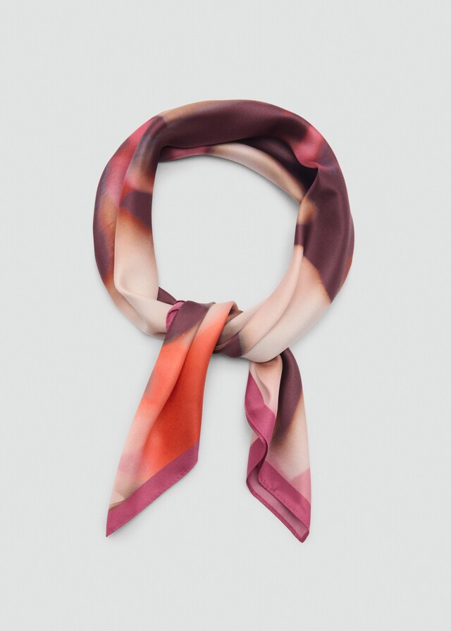 Mango Foulard Satinato Stampato