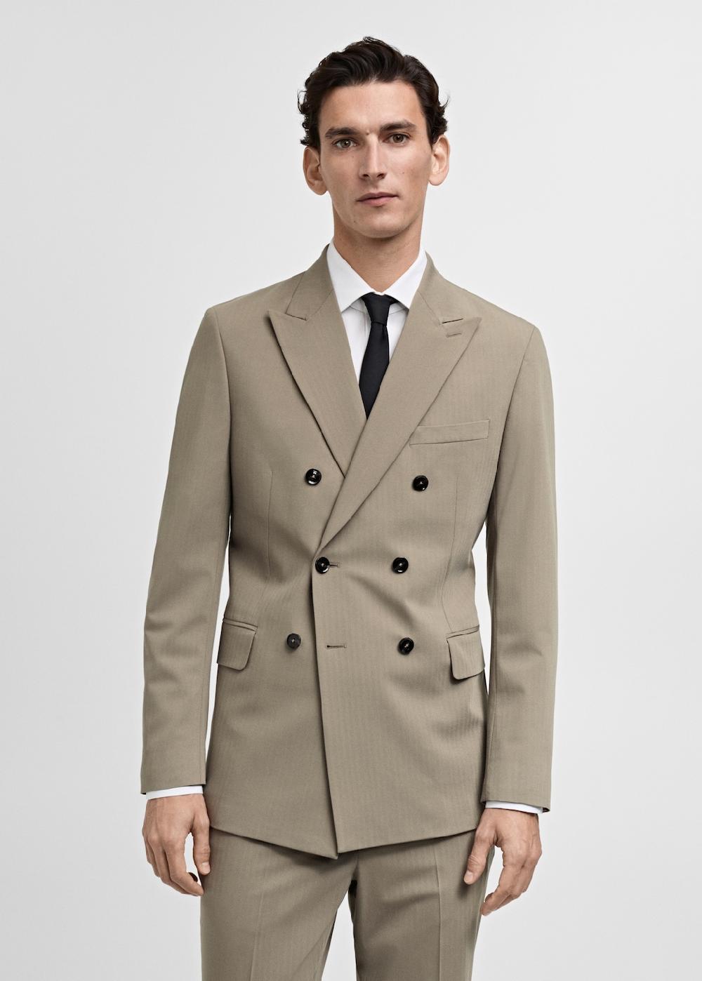 Mango Giacca completo Mónaco doppiopetto slim-fit