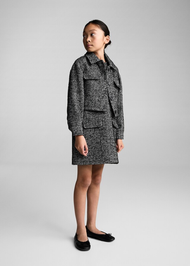 Mango Giacca Crop Spigata