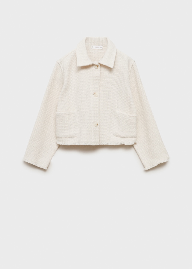 Mango Giacca Crop Texture