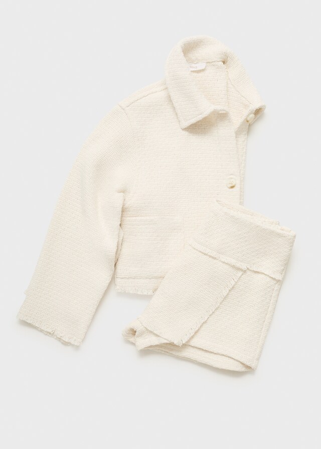 Mango Giacca Crop Texture