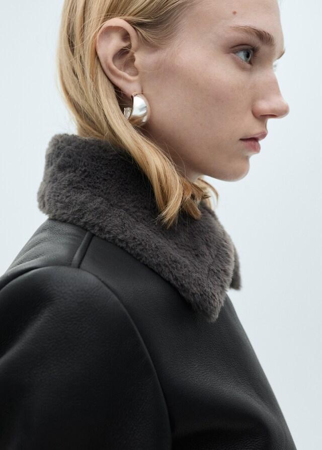 Mango Giacca Double Face Similpelle