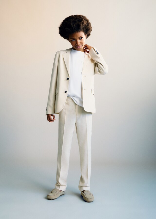 Mango Giacca Lino Bottoni