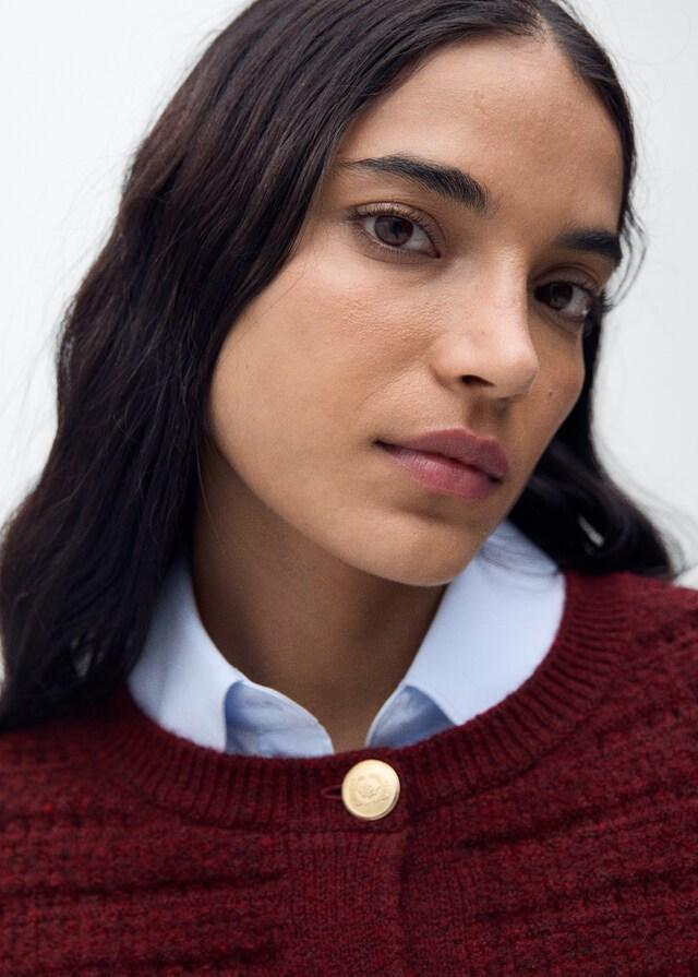 Mango Giacca Maglia Dettagli Traforati