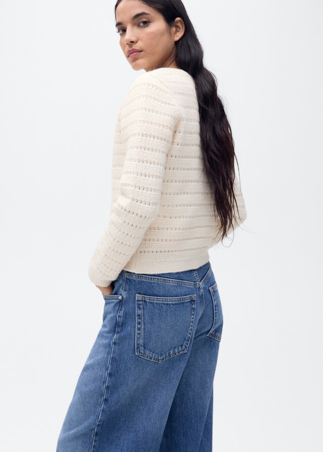 Mango Giacca Maglia Dettagli Traforati