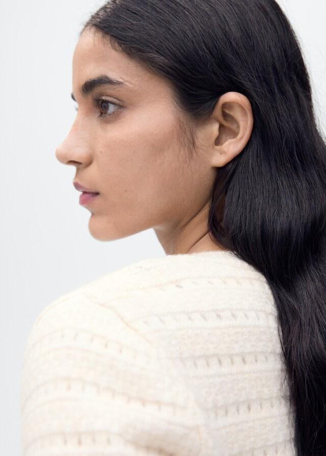 Mango Giacca Maglia Dettagli Traforati