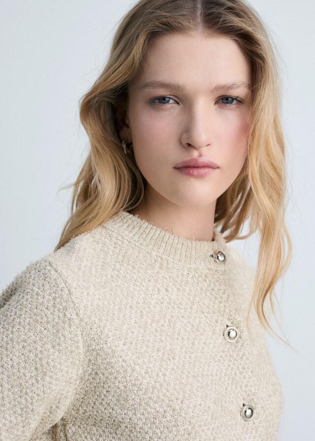 Mango Giacca Maglia Spessa Bottoni