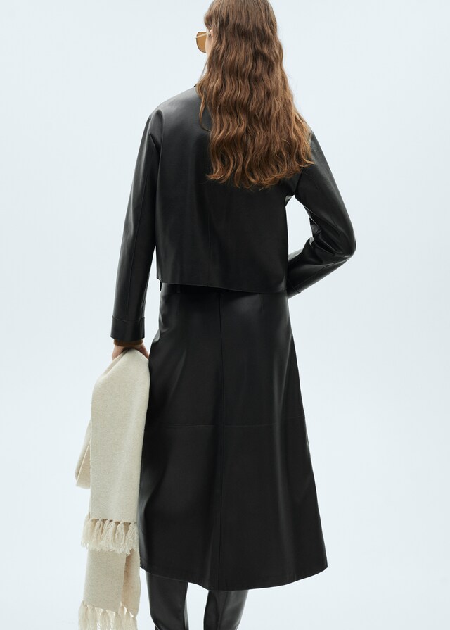 Mango Giacca Similpelle Tasche