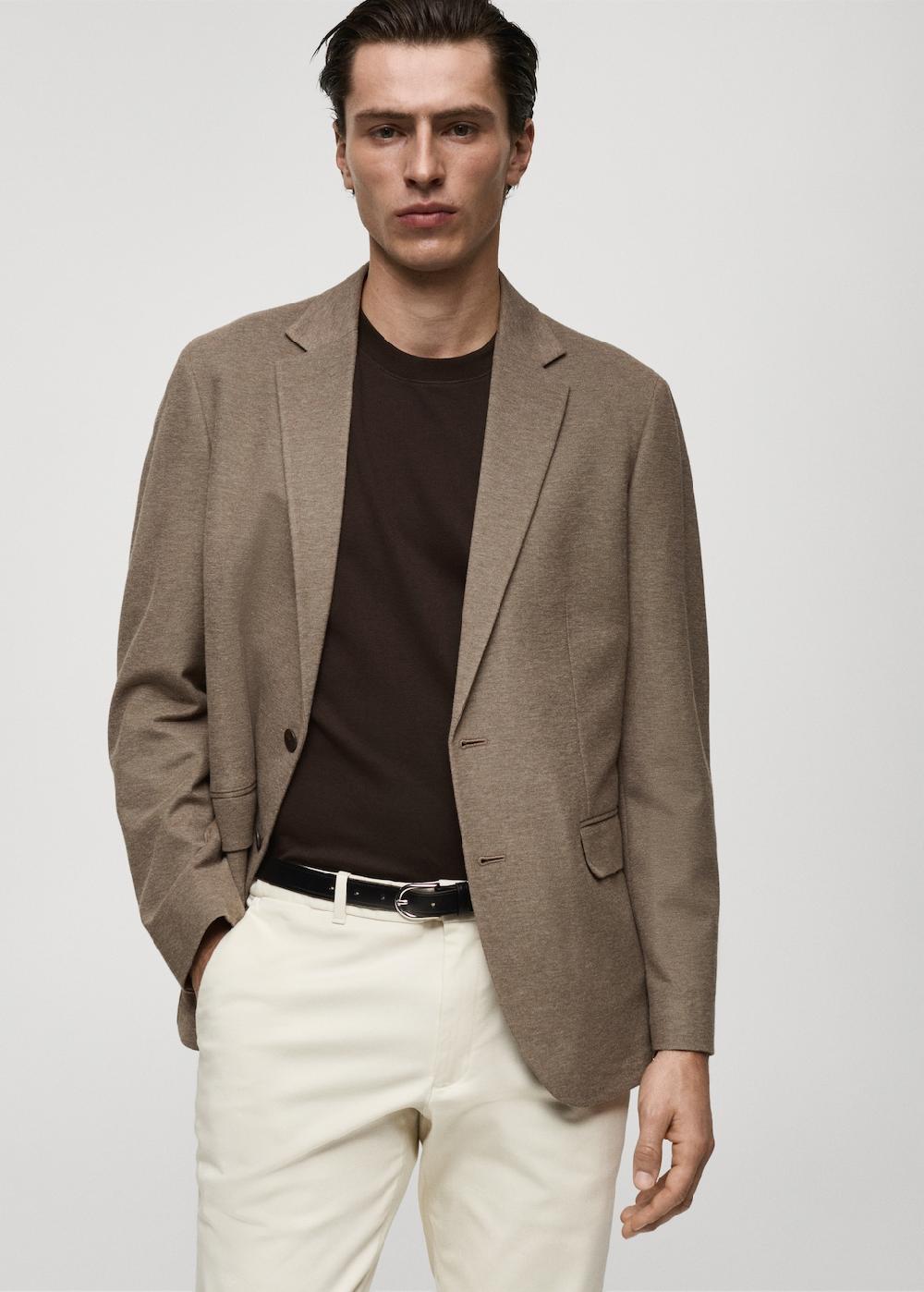 Mango Giacca slim fit cotone