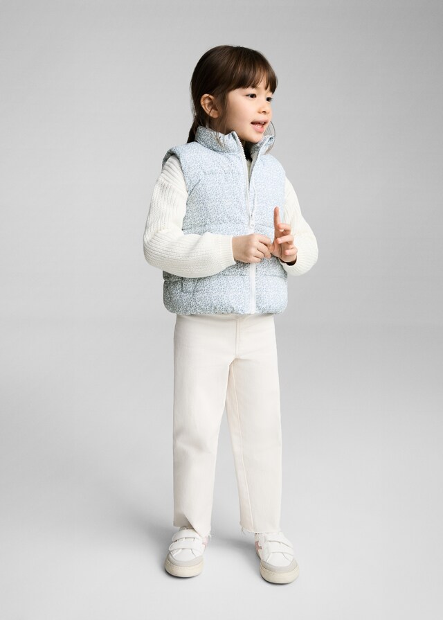 Mango Gilè Imbottito Stampato