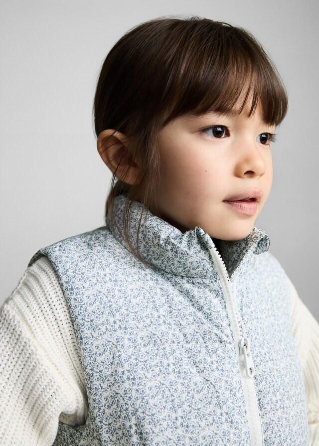 Mango Gilè Imbottito Stampato