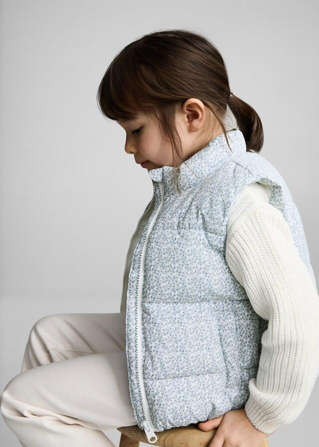 Mango Gilè Imbottito Stampato