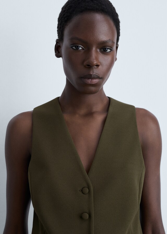 Mango Gilet Completo Bottoni