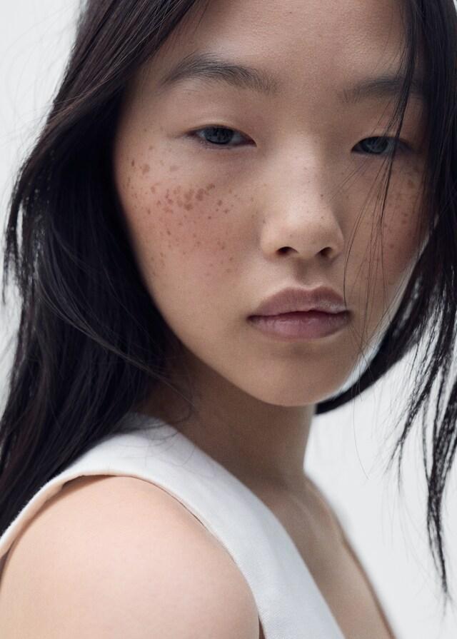 Mango Gilet Completo Lino