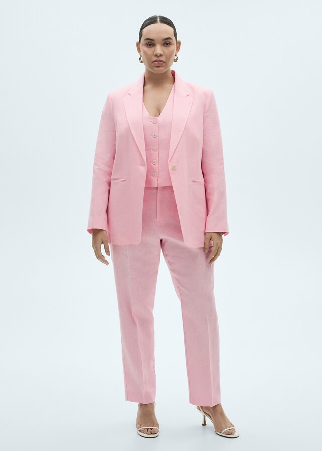 Mango Gilet Completo Lino