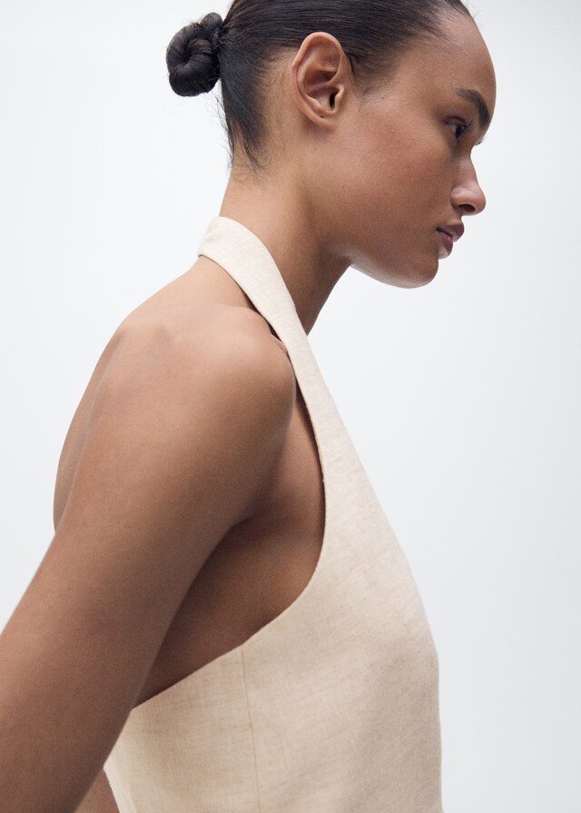 Mango Gilet Completo Lino