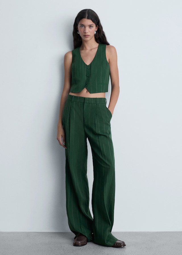 Mango Gilet Da Completo Gessato