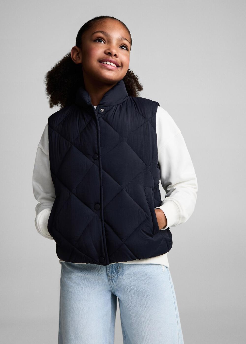 Mango Gilet imbottito rombi