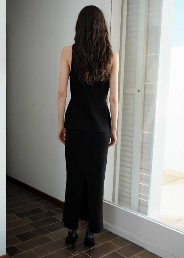 Mango Gilet Maglia Bottoni Gioiello