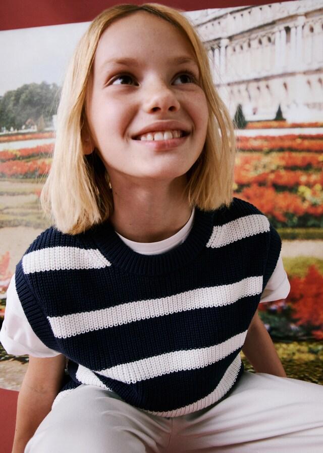 Mango Gilet Maglia Righe