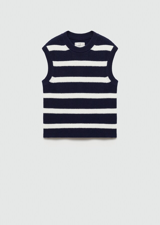 Mango Gilet Maglia Righe