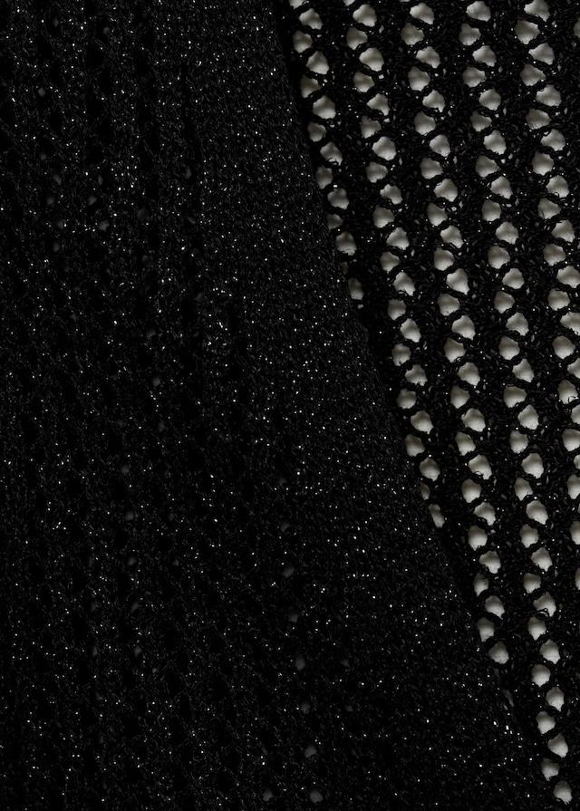 Mango Gilet Maglia Traforato