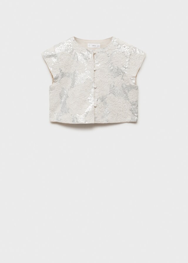 Mango Gilet Ricamo