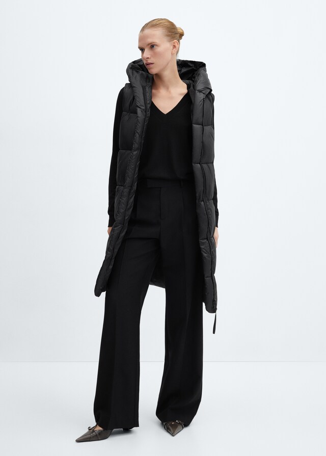 Mango Gilet Trapuntato Lungo