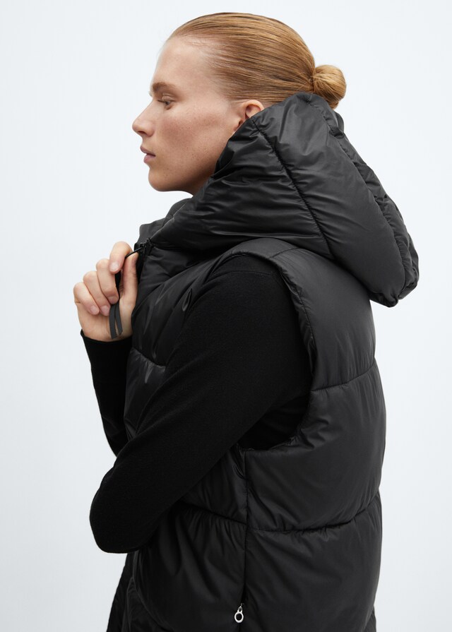 Mango Gilet Trapuntato Lungo