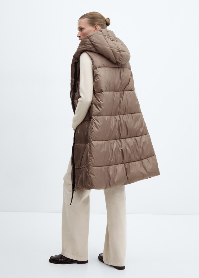 Mango Gilet Trapuntato Lungo