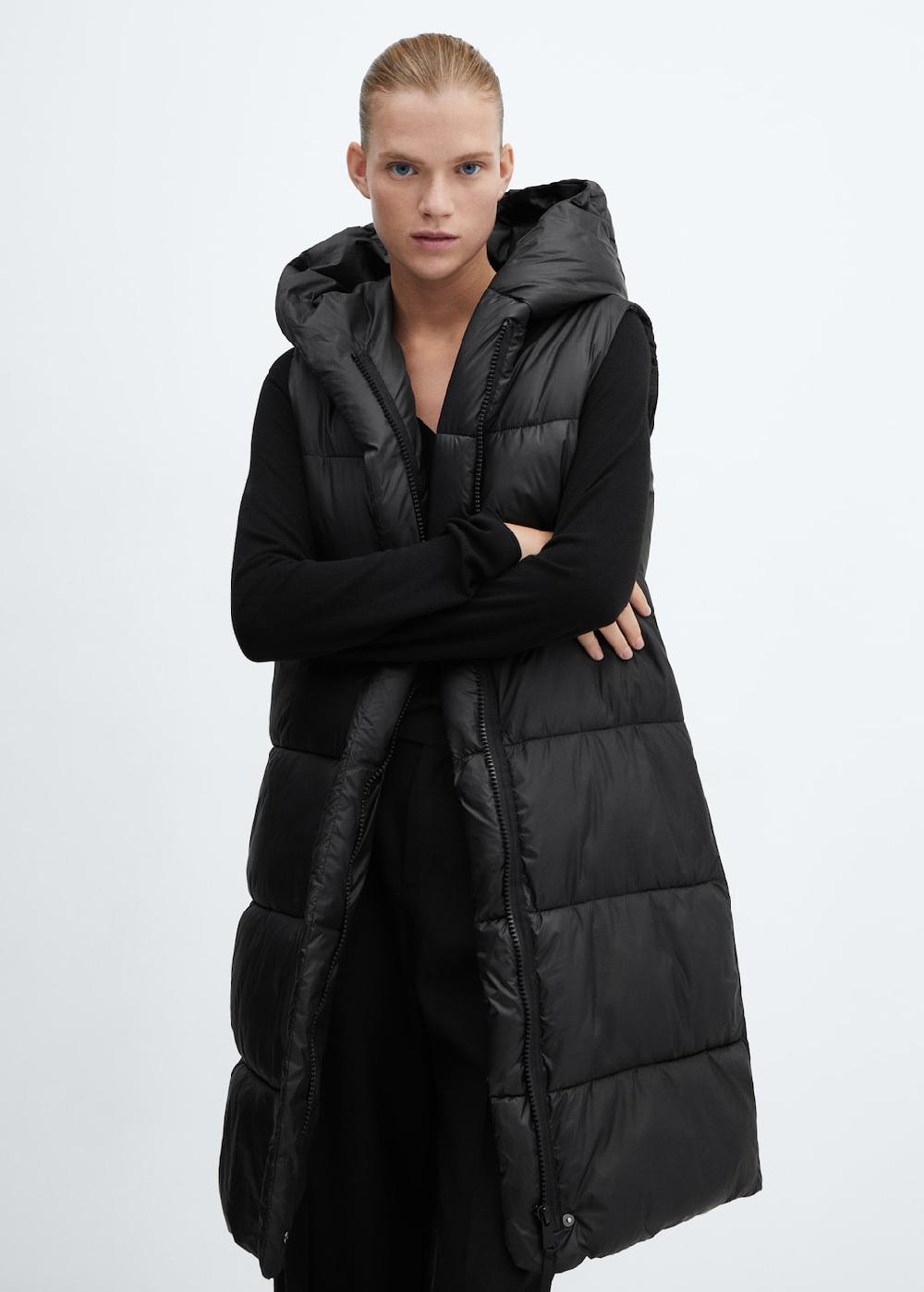 Mango Gilet trapuntato lungo