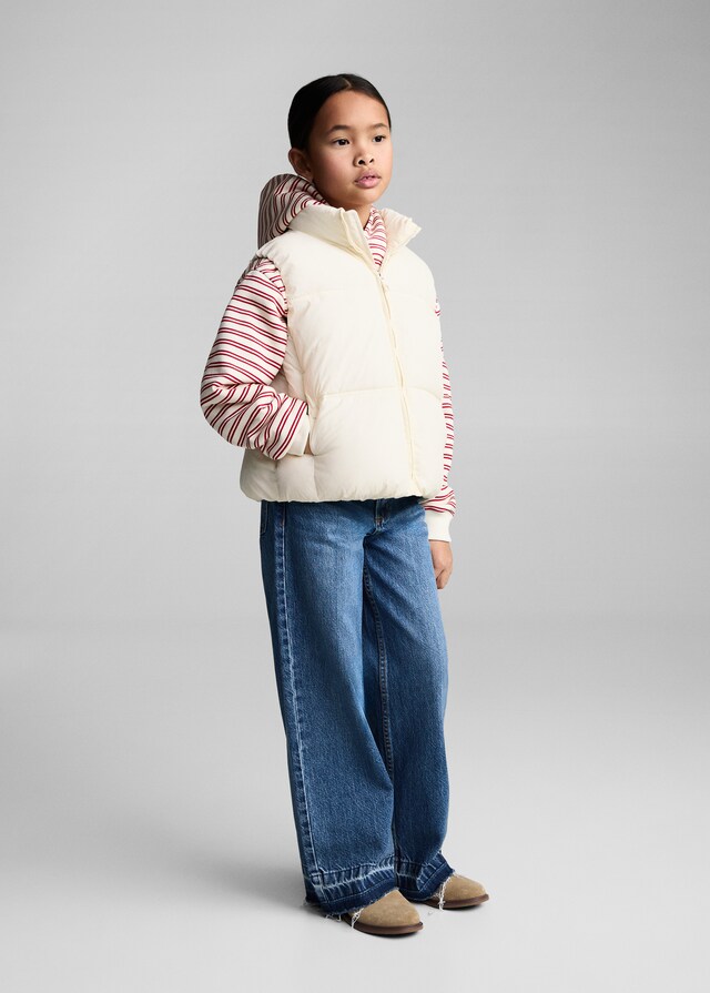 Mango Gilet Trapuntato Zip