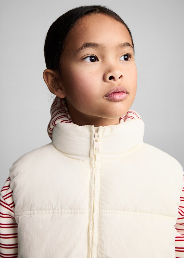 Mango Gilet Trapuntato Zip