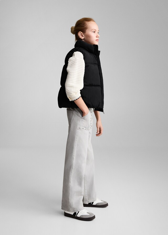 Mango Gilet Trapuntato Zip