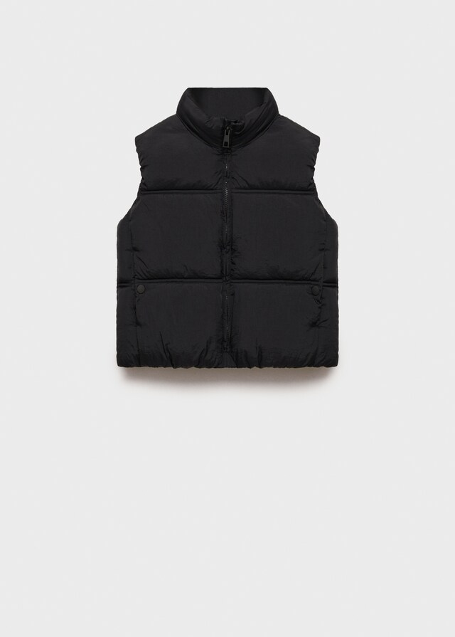 Mango Gilet Trapuntato Zip