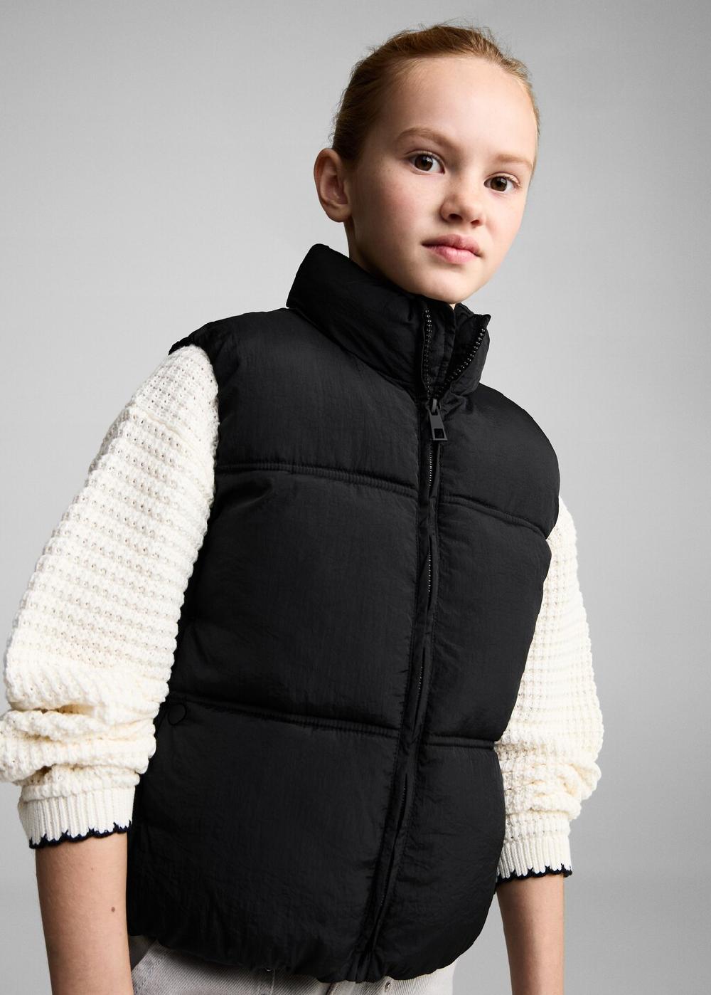 Mango Gilet trapuntato zip