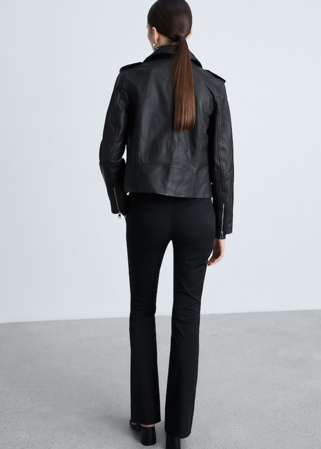 Mango Giubbotto Biker Pelle