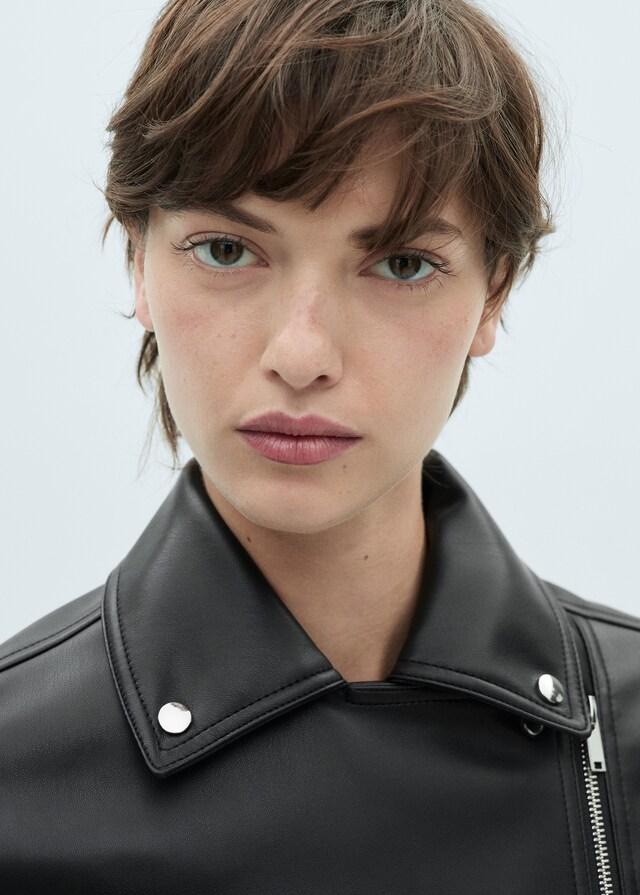 Mango Giubbotto Biker Similpelle