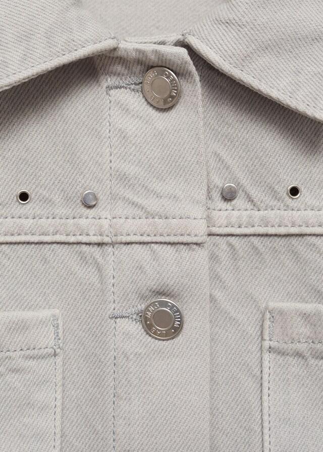 Mango Giubbotto Denim Borchie