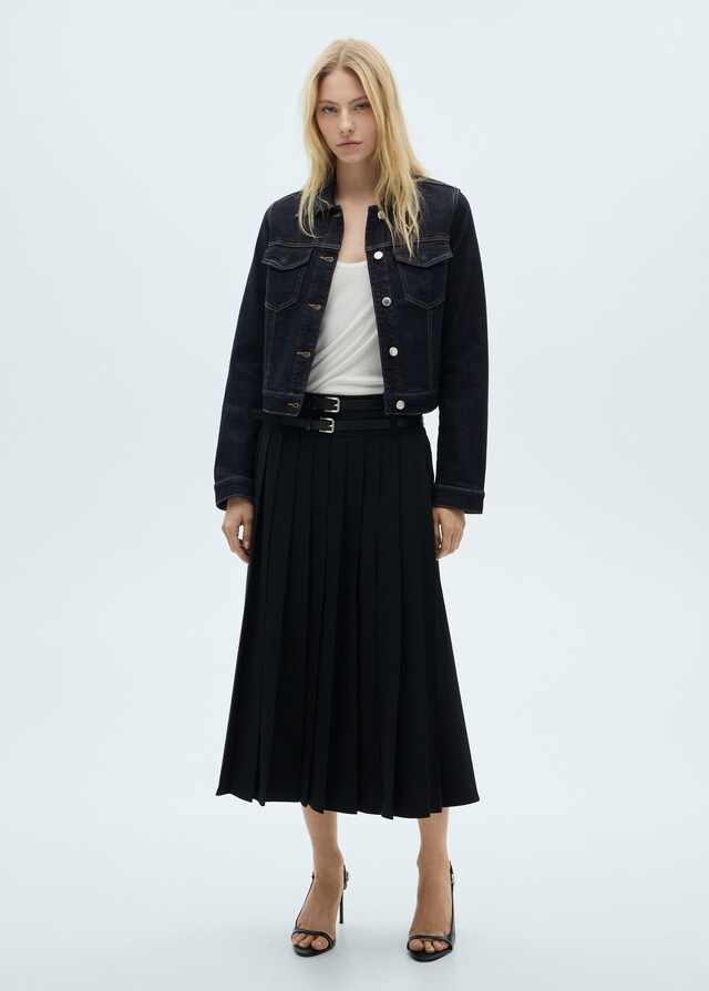 Mango Giubbotto Denim Tasche