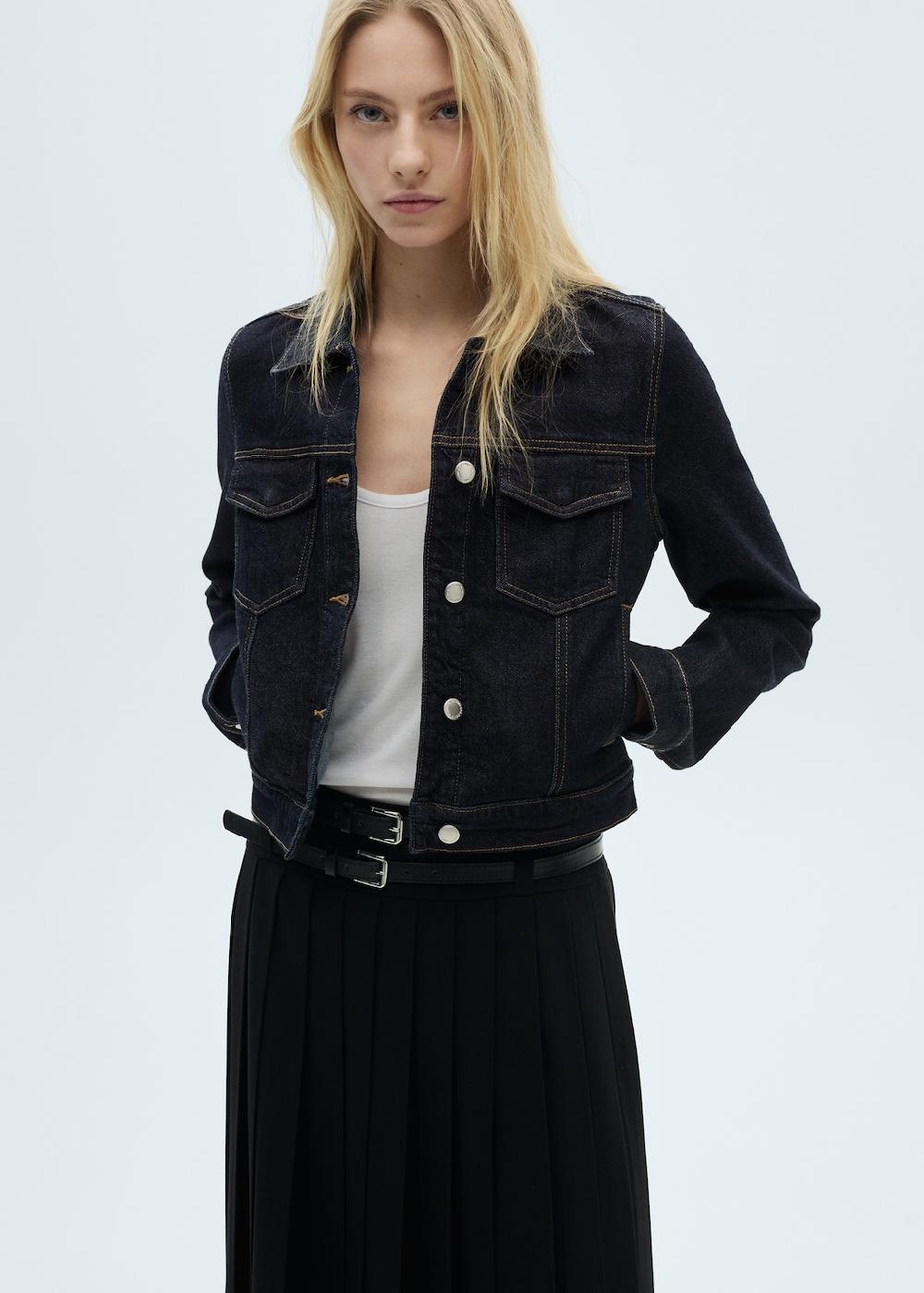 Mango Giubbotto denim tasche