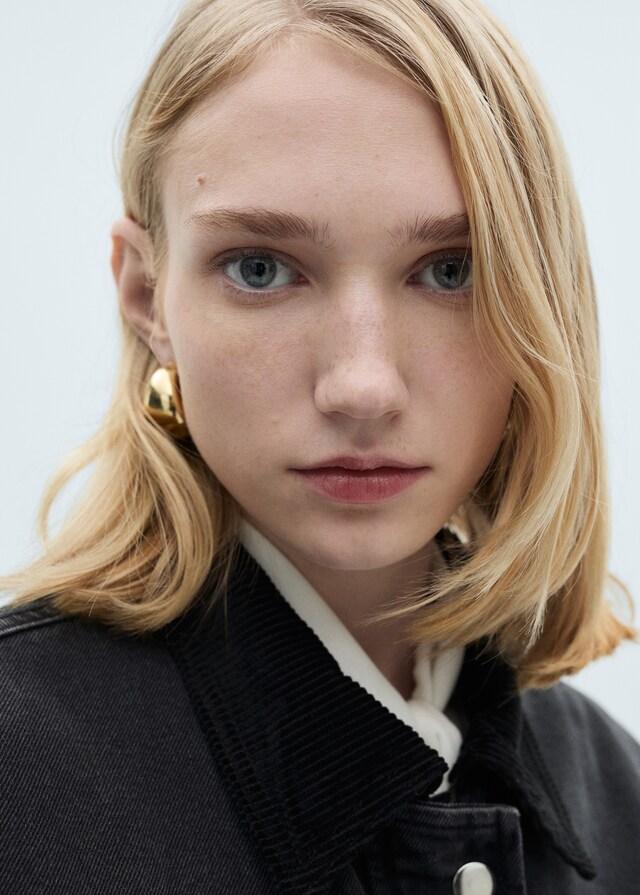 Mango Giubbotto Tasche Collo Velluto A Coste