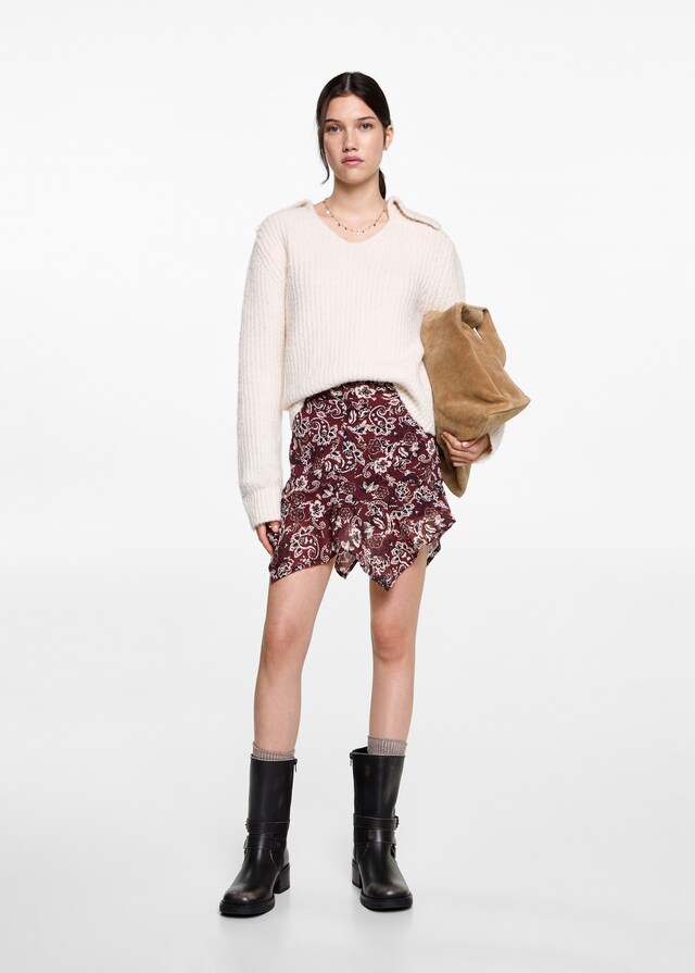 Mango Gonna Asimmetrica Stampa