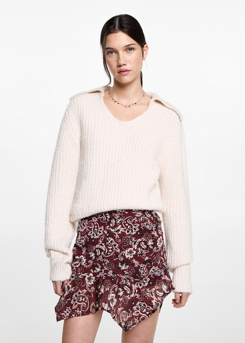 Mango Gonna asimmetrica stampa