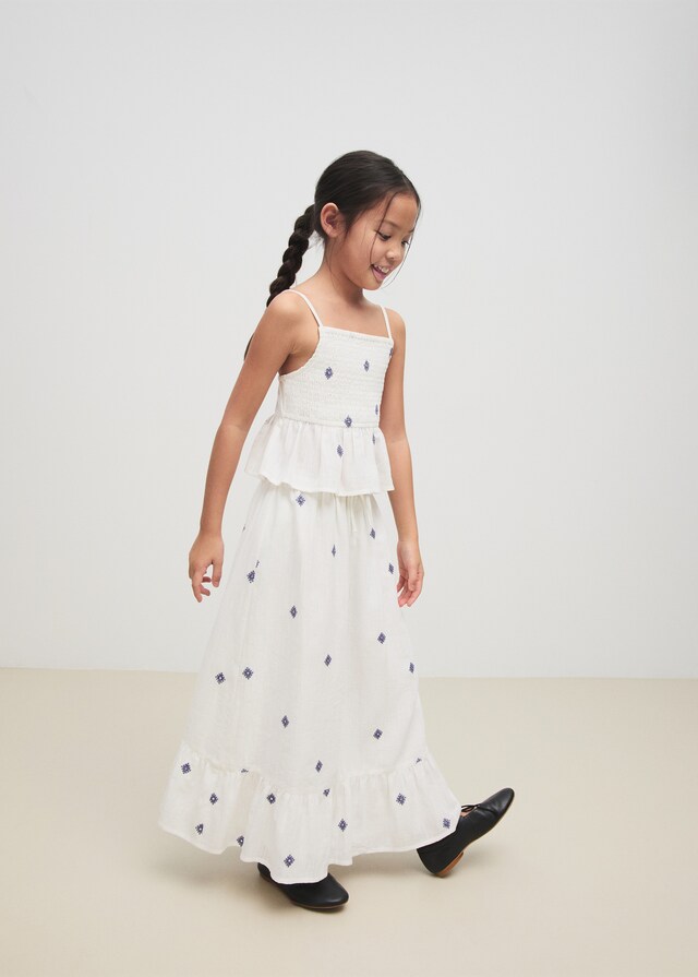 Mango Gonna Dettagli Ricamati