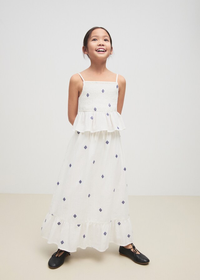 Mango Gonna Dettagli Ricamati