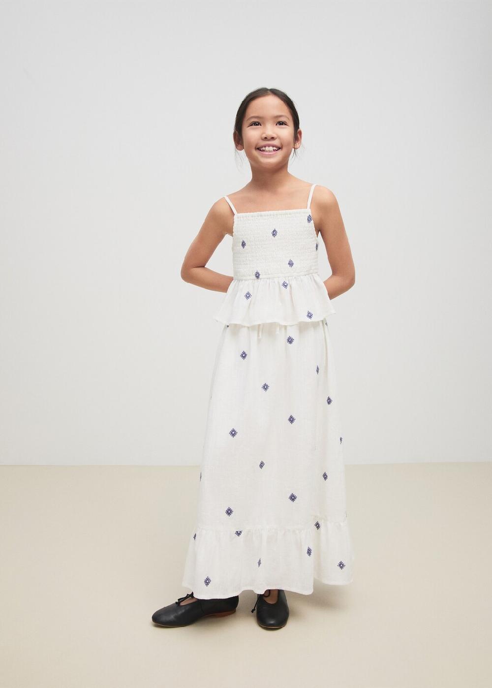 Mango Gonna dettagli ricamati