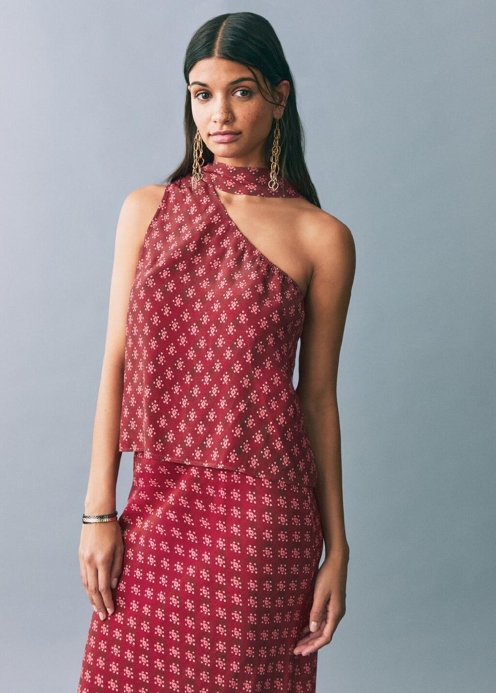 Mango Gonna lunga stampata