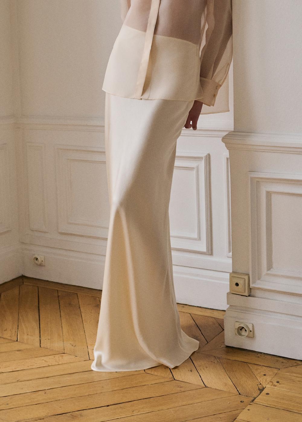 Mango Gonna maxi raso