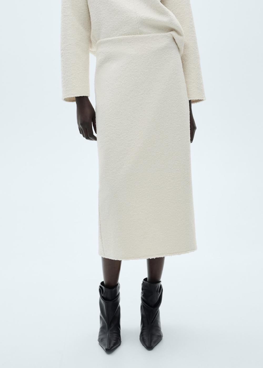 Mango Gonna midi bouclé